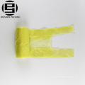 Transparent flat virgin hdpe garbage bag on roll